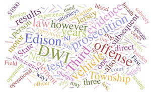 Third DWI Edison NJ